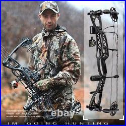 0-70lbs Compound Bow Set Hunting Bow Archery Sports Bow RH LH Hunting