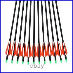 12x Carbon Arrows 30.5 Hunting Tournament Arrows Recurve Compound up to 90lbs 500
