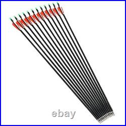 12x Carbon Arrows 31 Hunting Tournament Arrows Recurve Compound up to 90lbs 500