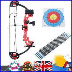 15-25lbs Compound Bow Kit Arrows Beginner Shooting Target WithArrow Stand Toy Gift