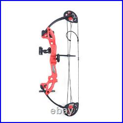15-25lbs Junior Compound Bow Arrow Kit Archery Set Arrows Double Cam Adjustable