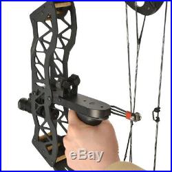 16 Mini Compound Bow Set 40lbs Archery Fishing Hunting Right Left Hand Sight