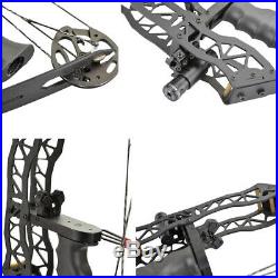 16 Mini Compound Bow Set 40lbs Archery Fishing Hunting Right Left Hand Sight