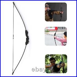20lb Archery Takedown Recurve Bow and Arrow Set Hunting Long Bow Training Target