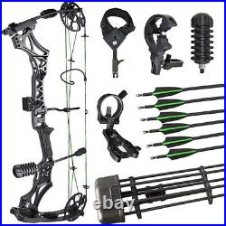 30-70lbs Compound Bow Arrows Kit 320fps Adjustable Archery Hunting Target