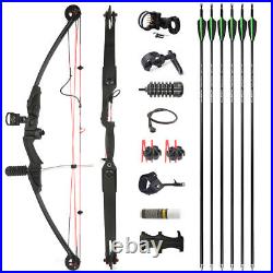 30lbs Compound Bow Archery Target Hunting Pulley Bow Youth Shooting Fishing