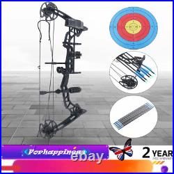 329FPS 35-70lbs Compound Bow Arrows Kit Adjustable Archery Hunting Target UK