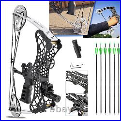 35LBS Compound Bow Aluminum Arrow Laser Sight Outdoor Archery Hunting RH&LH