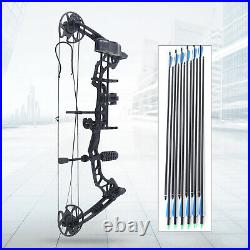 35-70lbs 329fps Compound Bow Arrows Kit Adjustable Archery Hunting Adult Field