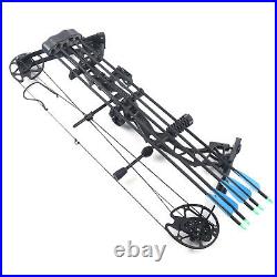 35-70lbs 329fps Compound Bow Arrows Set with 12 Arrows+Arrow box+Four-pin sight