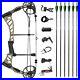 40_60lbs_Compound_Bow_Carbon_Arrows_Kit_Adjustable_Archery_Hunting_Target_01_gr