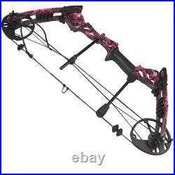40-60lbs Compound Bow Carbon Arrows Kit Adjustable Archery Hunting Target
