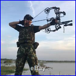 40-60lbs Compound Bow Dual-use Archery Hunting Fishing Catapult Steel Ball