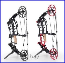 40-65lbs Compound Bow Short Axis Steel Ball Arrows Hunting Fishing Archery Set