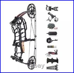 40-65lbs Compound Bow Short Axis Steel Ball Arrows Hunting Fishing Archery Set