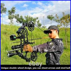 40-70 lb Dual Purpose Compound Bow and Arrow +Steel Ball Archery Package 29Draw