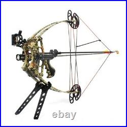 45lbs Pro Archery Triangle Bow Camo/Black Compound Bow Left, Right Hand Hunting