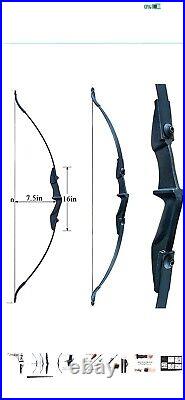 54 40 lbs Archery Hunting Bows Recurve Compound Bow Shooting Set black