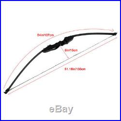 54/40lb Archery Hunting Recurve Compound Bow Shooting Longbow Right Hand Black