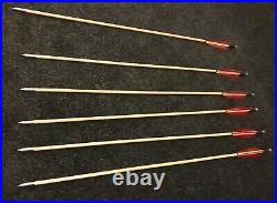 6pcs 33.5inch WOOD Arrows Turkey Feather 30-70lbs Bow Hunting
