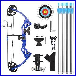 A208 Compound Bow and Arrow Set, 16-20 Lbs Draw Weight, Right Handed Bow for