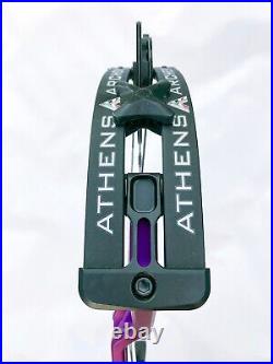 ATHENS Vista 33 Compound Bow 2022, RH, 50 60lbs, 25-31 draw, purple, NEW, UK