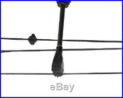 Archery Black Compound Bow 30-70lbs RH Riser Arrow Rest Hunting Set 16-31'' Draw