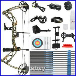 Archery Compound Bow 0-60lbs Adjustable Arrow Sight Set Outdoor Hunting Shooting