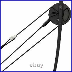Archery Compound Bow 25lb-55lb Quiver Target Practice & 10 Fiberglass Arrows