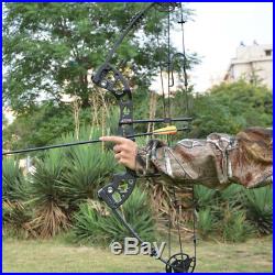 Archery Compound Bow Adjustable 30-55lbs Arrow Rest Sight Target Field Shooting