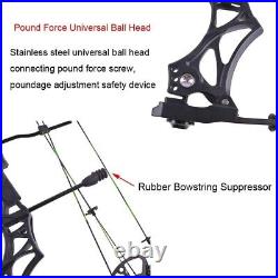 Archery Compound Bow Kit 30-70lbs Adjustable Hunting Right Hand Bow Arrow Set