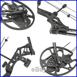 Archery Compound Bow Set 30-70lbs Arrows Sight Stabilizer Hunting Shooting