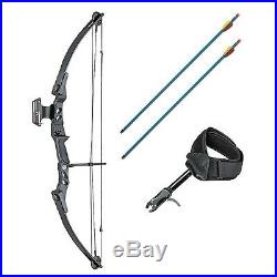 Archery Compound Bow and Arrow Set Adult 55lb Package + Arrows Sight Release Aid