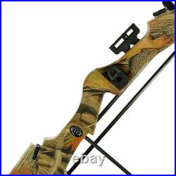 Archery Starter Compound Bow and Arrow 17-21lb Camo Quiver & Arm Guard Beginners