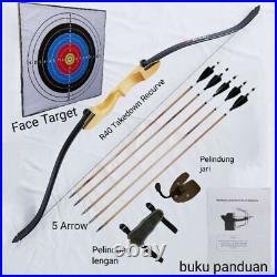 Archery recurve model Complete Kit for beginner Bow 28lb with 5 arrows & Target