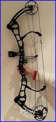 Bear Anarchy Compound Bow 50lb, 5 Pin Sights, Timberdoodle Arrow Rest and Bag