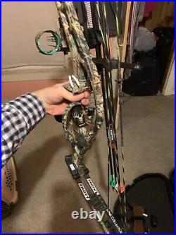 Bone Collector Limited Edition Hoyt Turbohawk, Easton Arrows New, Case And Misc