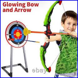 Bow and Arrow for Archery Toy Set 2 Bows & 1 Blowing Bow & 12 Arrows & 5 Qui