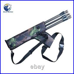 Canvas Composite Bow Bag Case with Arrow Pocket Handle and Belt 115 X 45cm
