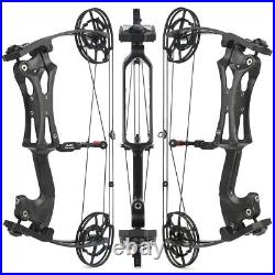 Carbon Compound Bow Set 40-70lbs Steel Ball Arrow Hunting Archery Hunting Bow