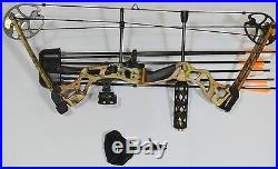 Compound Archery Set R/h 50-75 Lbs 25-31 Stealth Hunter Camo