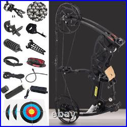Compound Bow 17'' Short Axis Steel Ball 35-70lbs Arrow Archery R/LH Hunting Fish