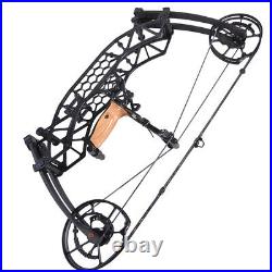 Compound Bow 35-65lbs Steel Ball Short Axis Archery Arrows Hunting Right Left