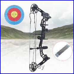 Compound Bow 35-70lbs Adjustable Arrow Rest 12PCS Arrows Archery Shoot Hunting