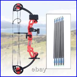 Compound Bow & Arrows Kit Portable Archery Fishing Hunting Tool Set for Beginner
