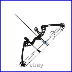 Compound Bow & Arrows Set 30-60lbs Adjustable Archery Shooting Hunting Tool UK