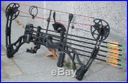 Compound Bow Arrows Set 30-70lbs Adjustable Archery Shooting Hunting Let Off 85%