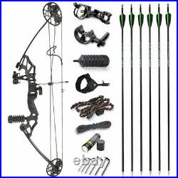 Compound Bow Arrows Set 35-50lbs Adjustable Archery Practice Hunting Fishing