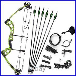 Compound Bow Carbon Arrow Sight 30-55lbs Adjustable Target Field Archery Hunting