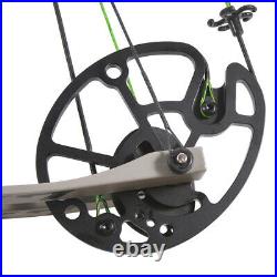 Compound Bow Carbon Arrows Set 30-70lbs Adjustable Archery Hunting Let Off 80%